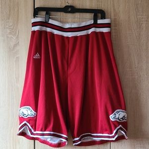 Game Worn University of Arkansas Football Shorts